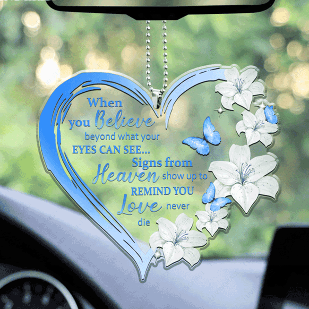 Butterfly When You Believe Acrylic Ornament, Perfect Christmas Gift For Family, Friend
