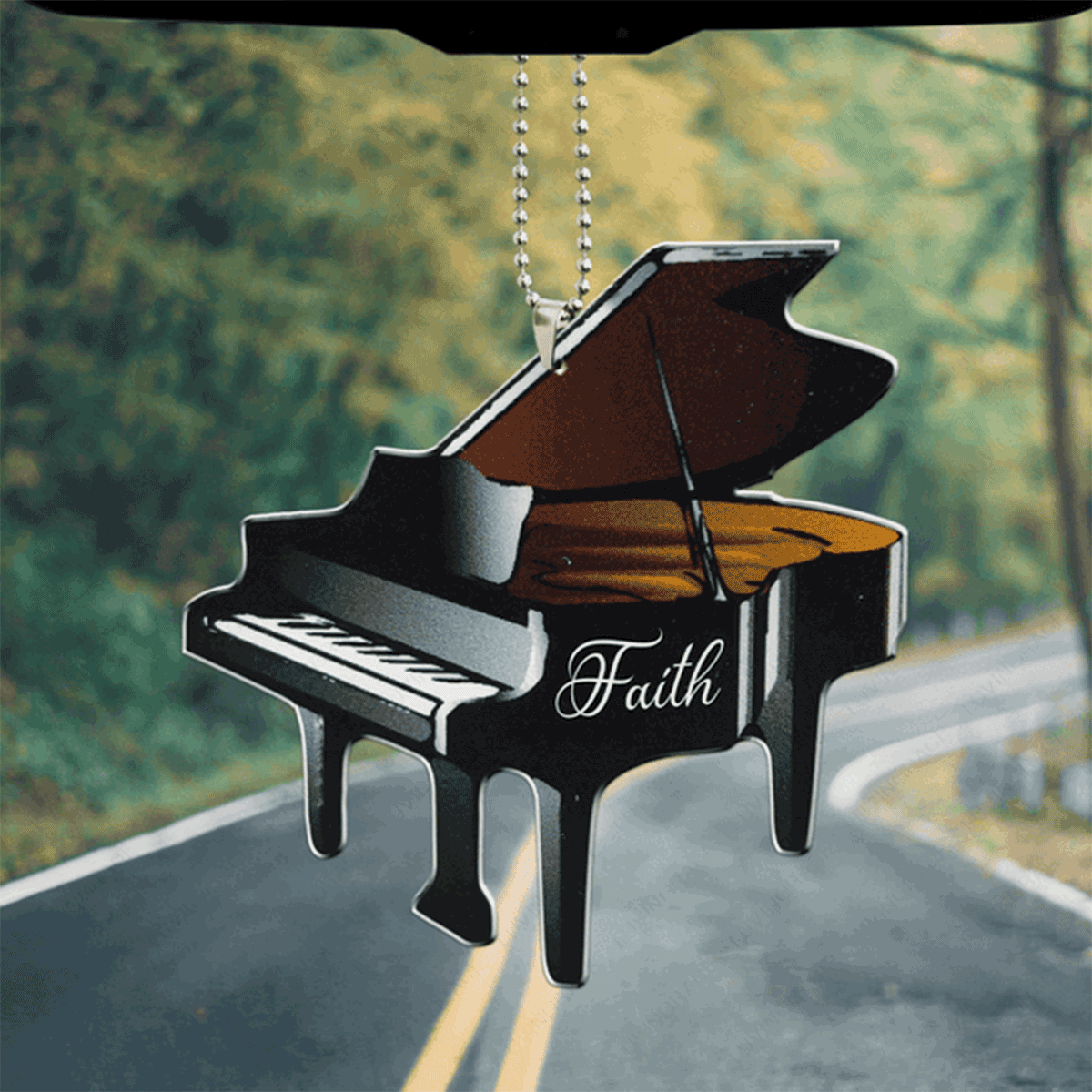 Faith Piano Acrylic Car Ornament, Perfect Christmas Gift For Family, Friend