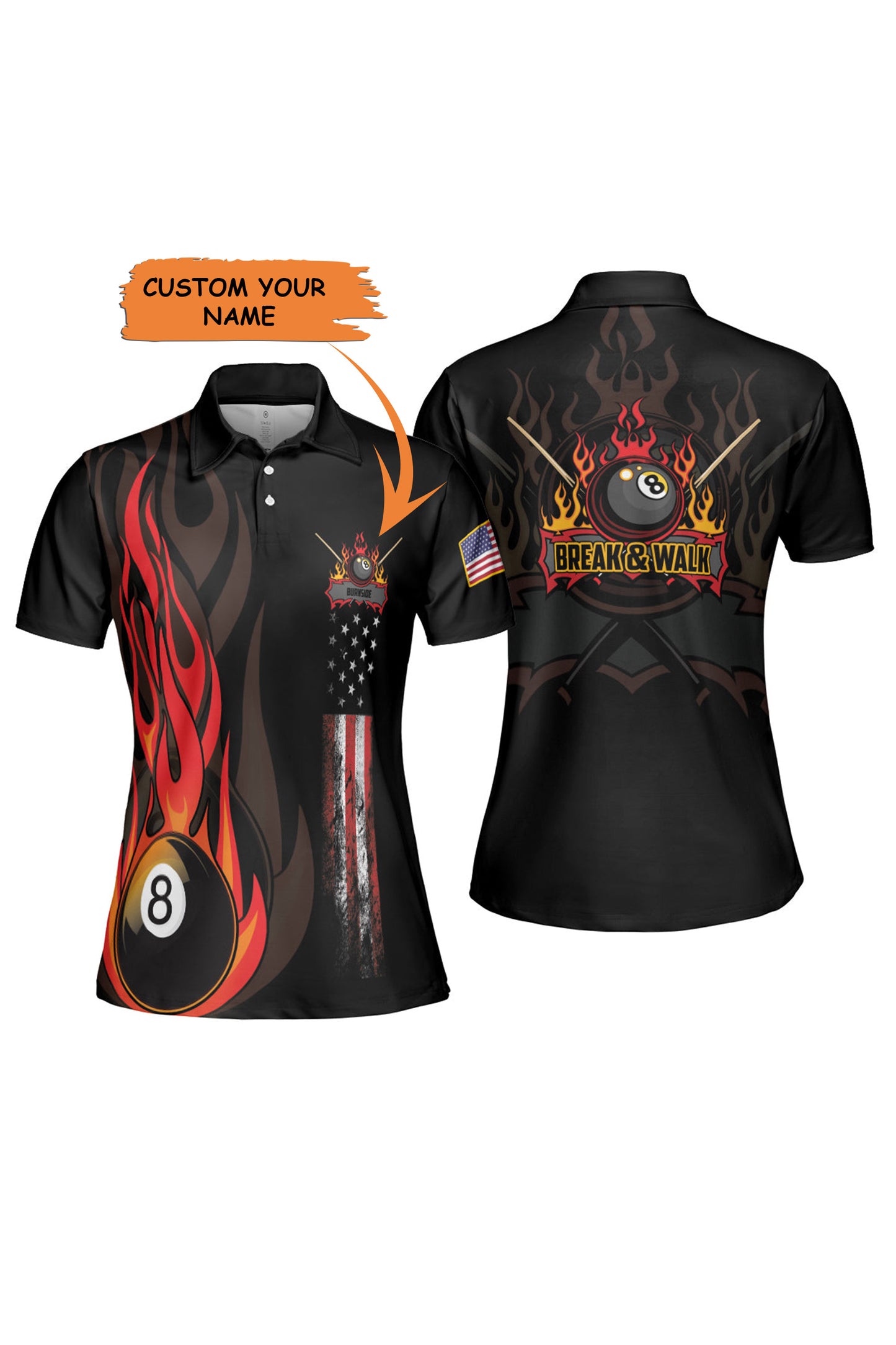 Personalized Don Burnside Custom Short Sleeve Women Polo Shirt, Best Gift For Women , Polo Shirt Gift For Ladies