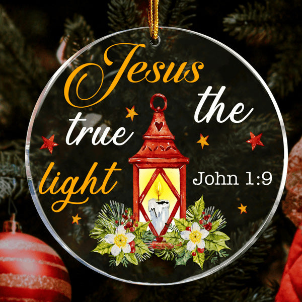 Christmas Lantern The True Light Acrylic Ornament, Perfect Christmas Gift For Family, Friends, Holiday Decor