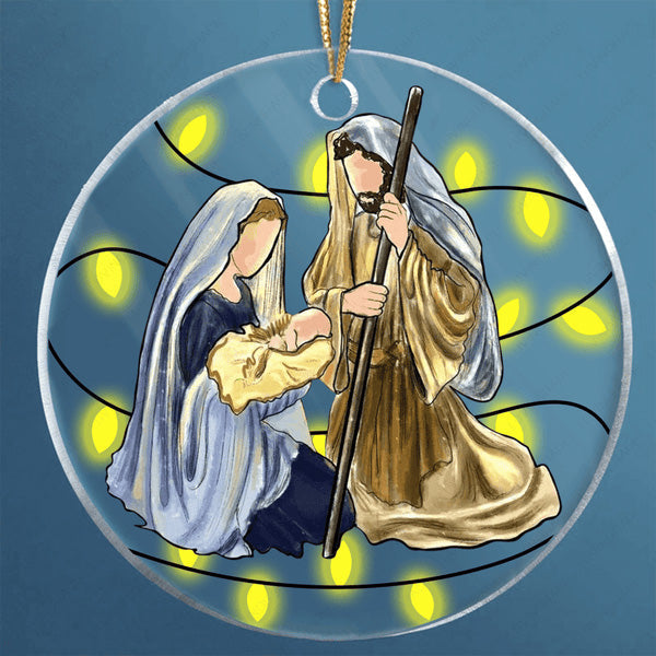 Oh Holy Night Christmas Acrylic Ornament, Perfect Christmas Gift For Family, Friends, Holiday Decor