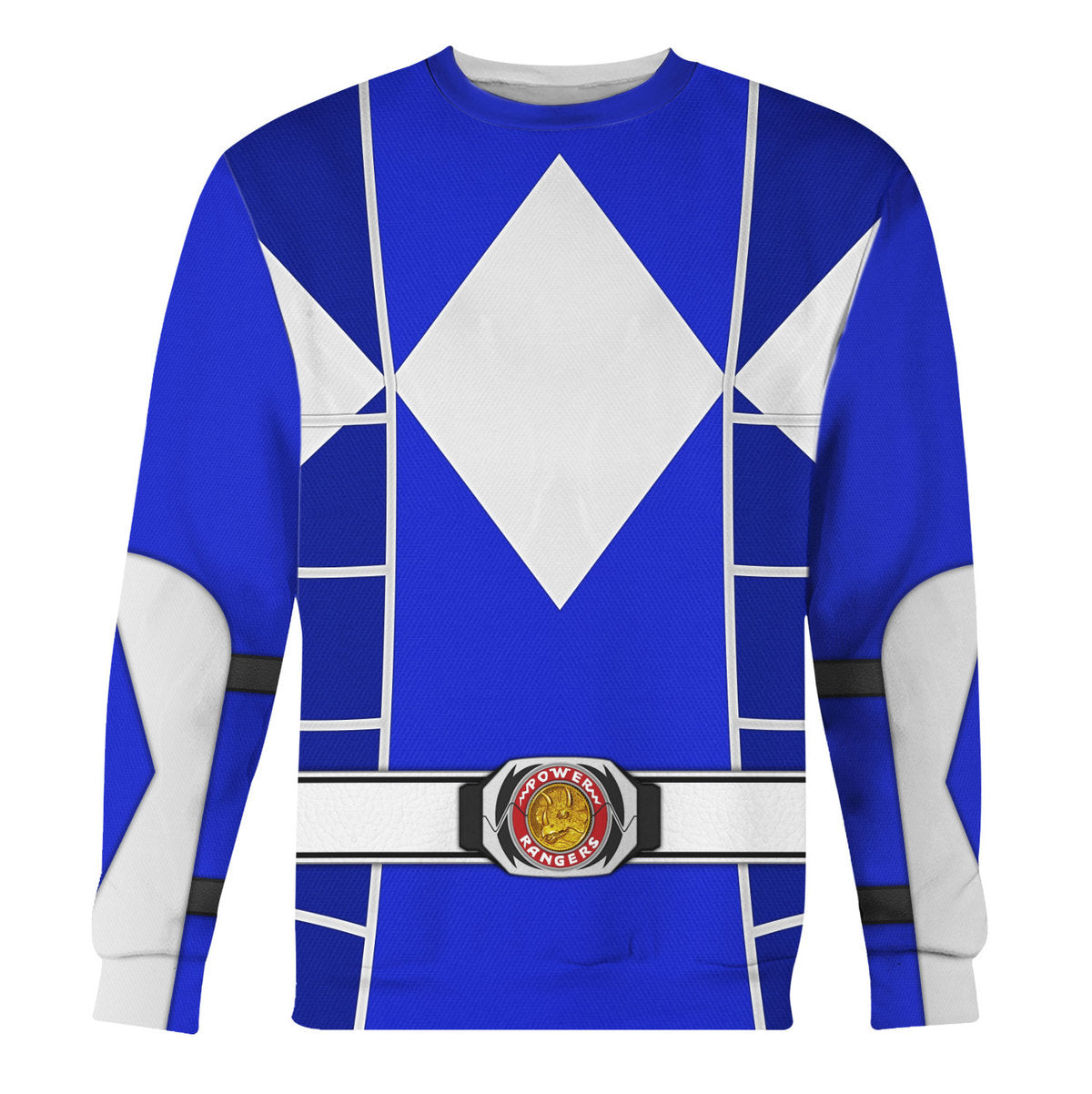 Blue Mighty Morphin Power Ranger Cosplay C2 - Hoodie Set, Sweatshirt, Sweatpants