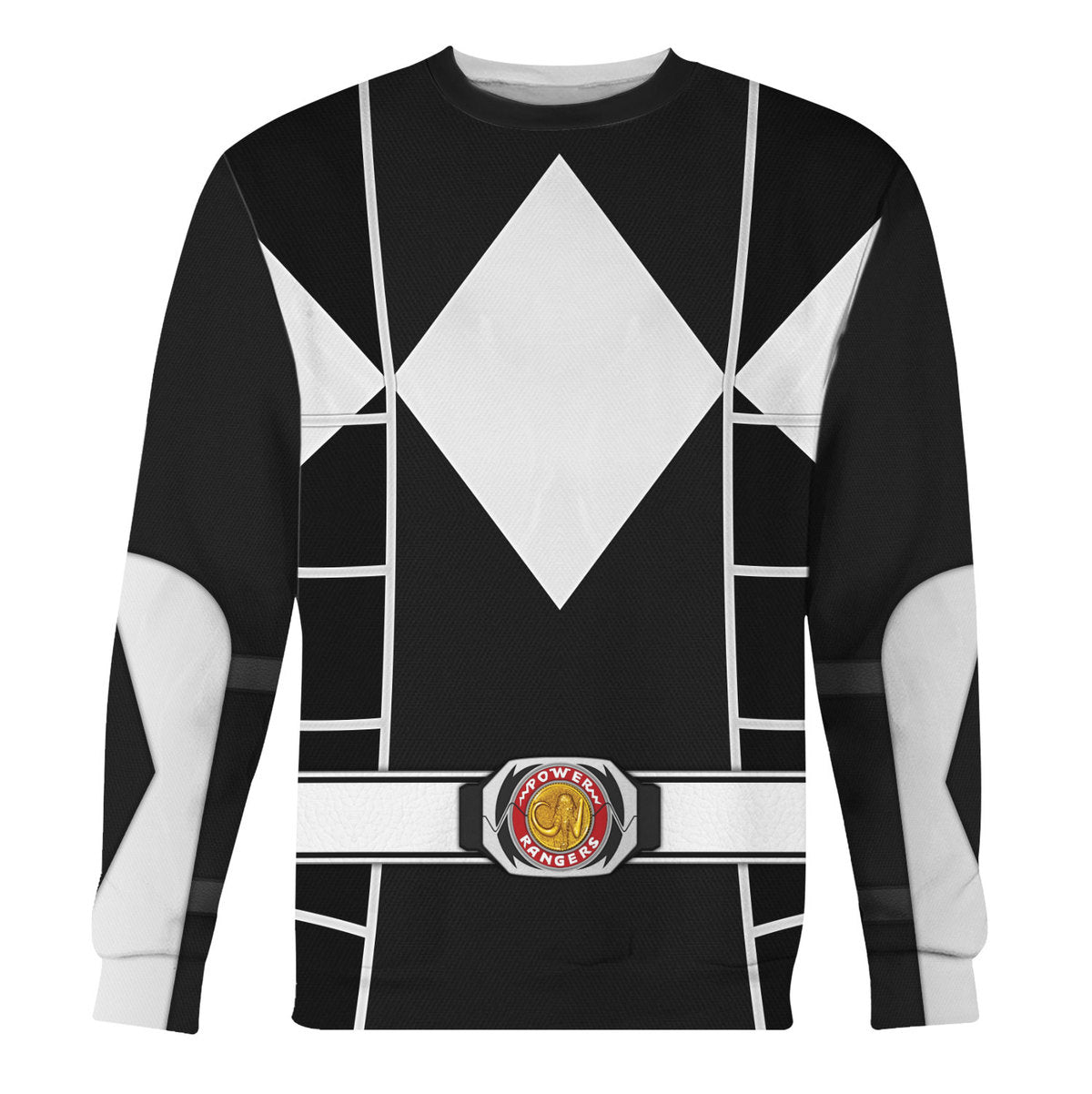 Black Mighty Morphin Power Ranger Cosplay - Unisex Tracksuit Hoodies Set, Sweatshirt, Sweatpants