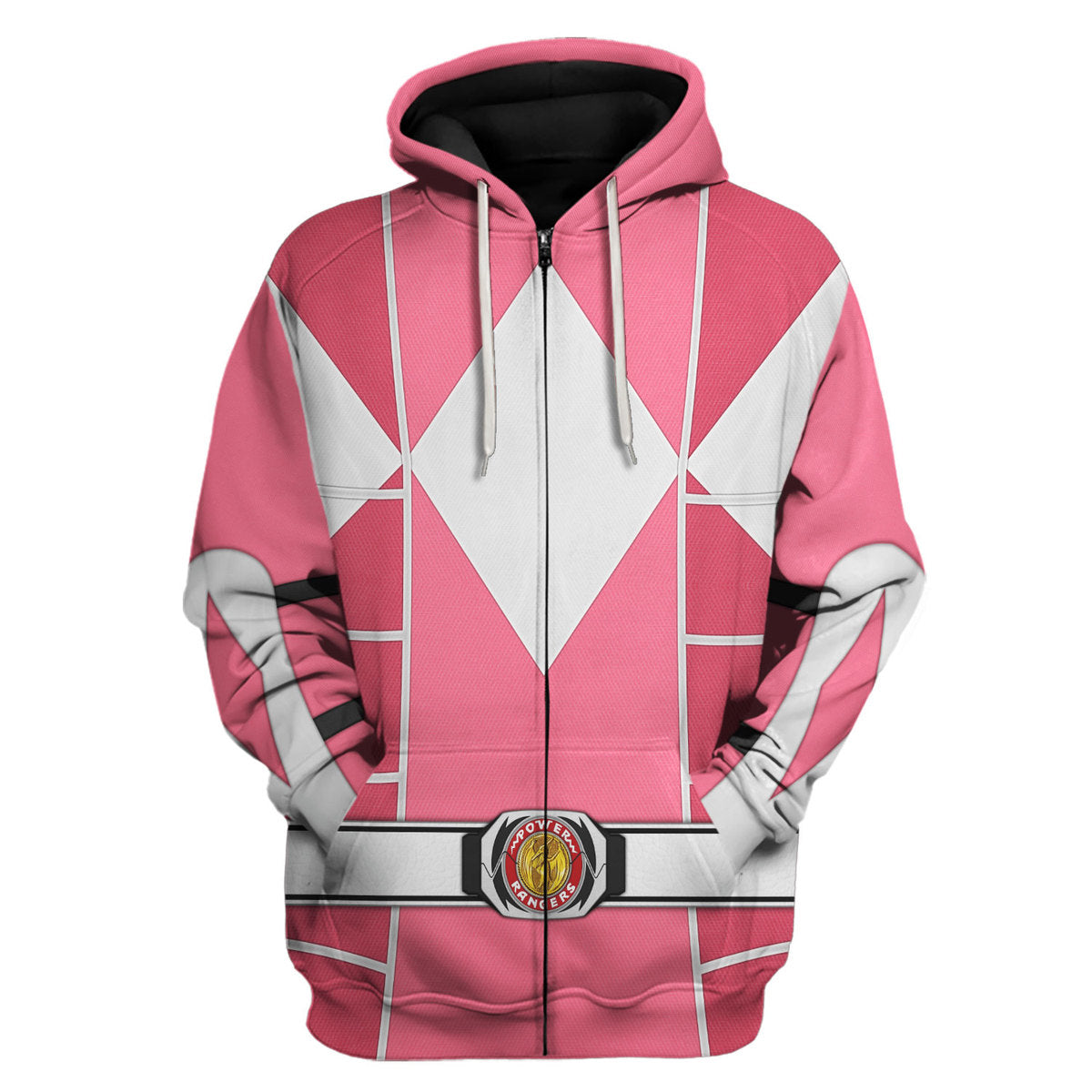 Pink Mighty Morphin Power Ranger Cosplay C2 - Hoodie Set, Sweatshirt, Sweatpants