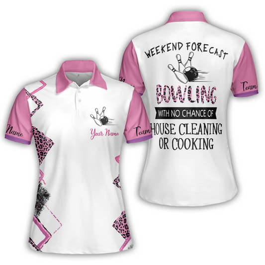 Golf Women Polo Shirt, Golf With No Chance Of House Cleaning Or Cooking Short Sleeve Women Polo Shirt, Best Gift For Golfers