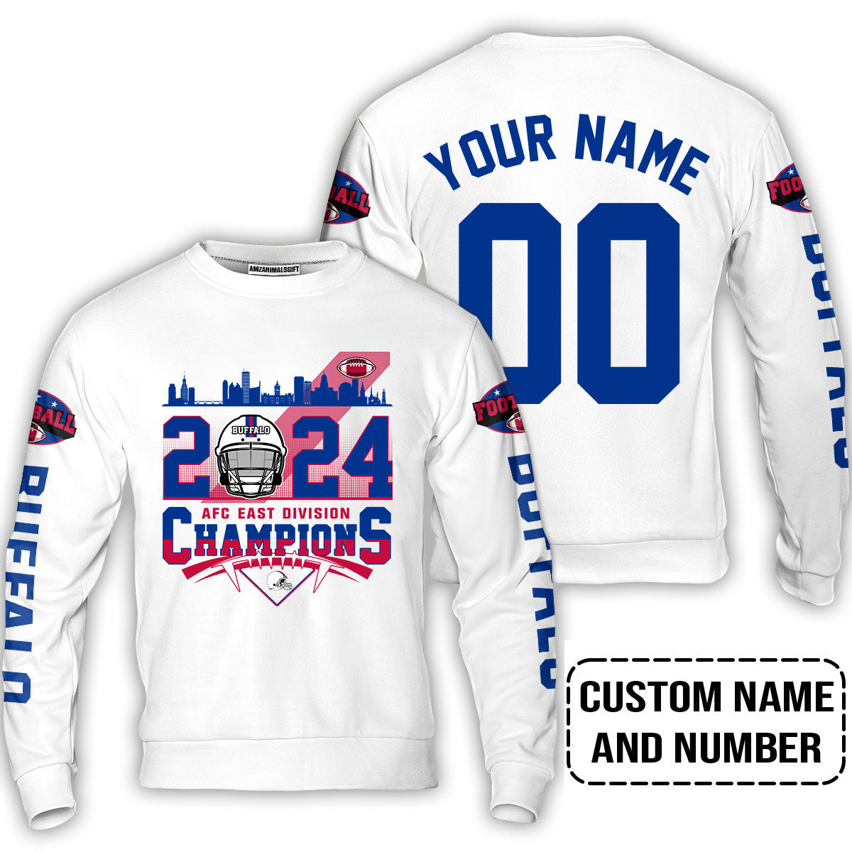 2024 Buffalo American Football AFC East Champions Custom T Shirts, Conquered The 2024 East Champs Custom Shirts