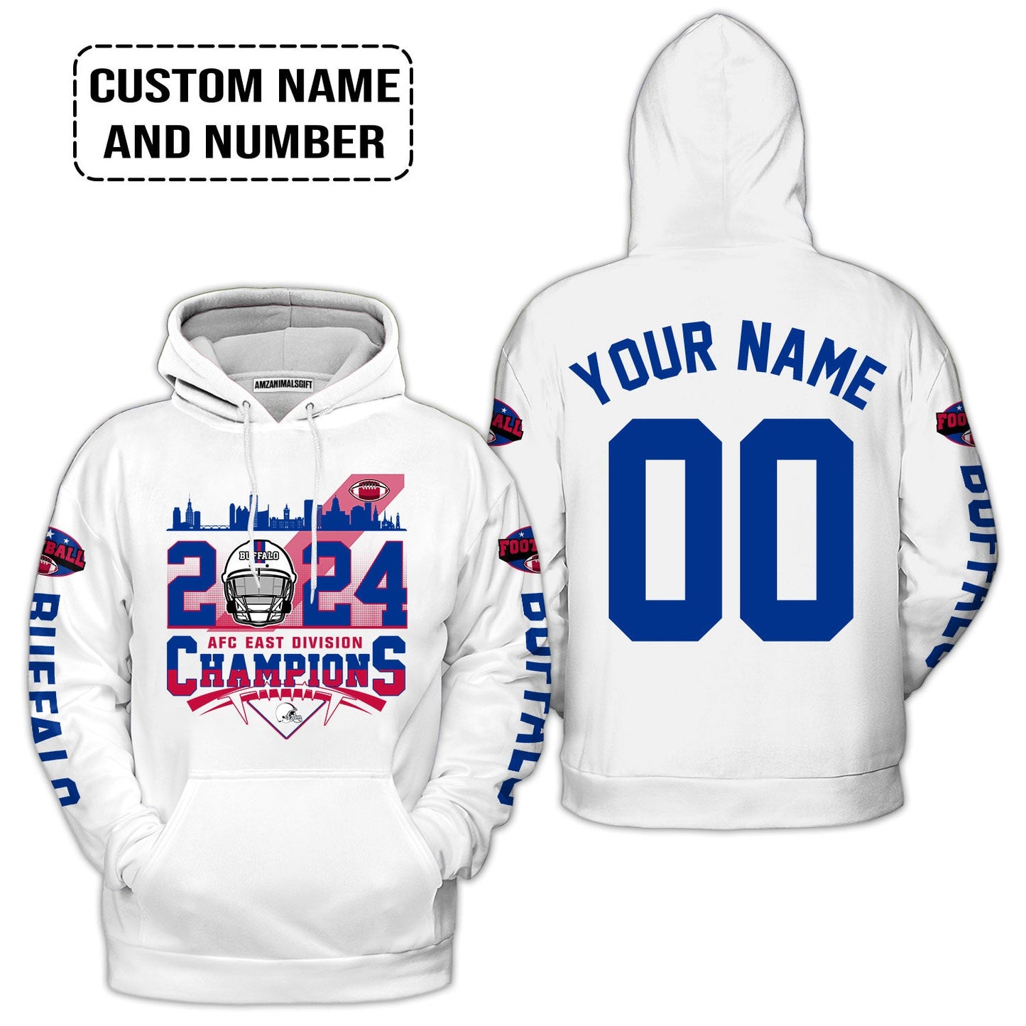 2024 Buffalo American Football AFC East Champions Custom T Shirts, Conquered The 2024 East Champs Custom Shirts