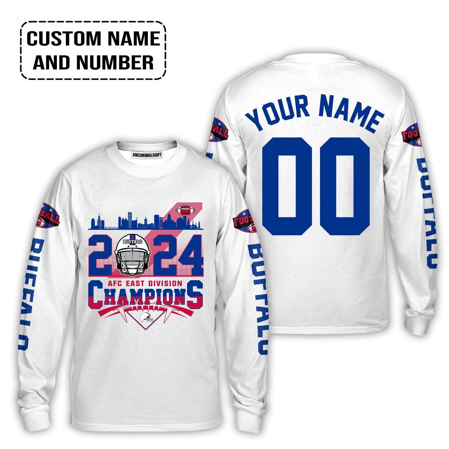 2024 Buffalo American Football AFC East Champions Custom T Shirts, Conquered The 2024 East Champs Custom Shirts
