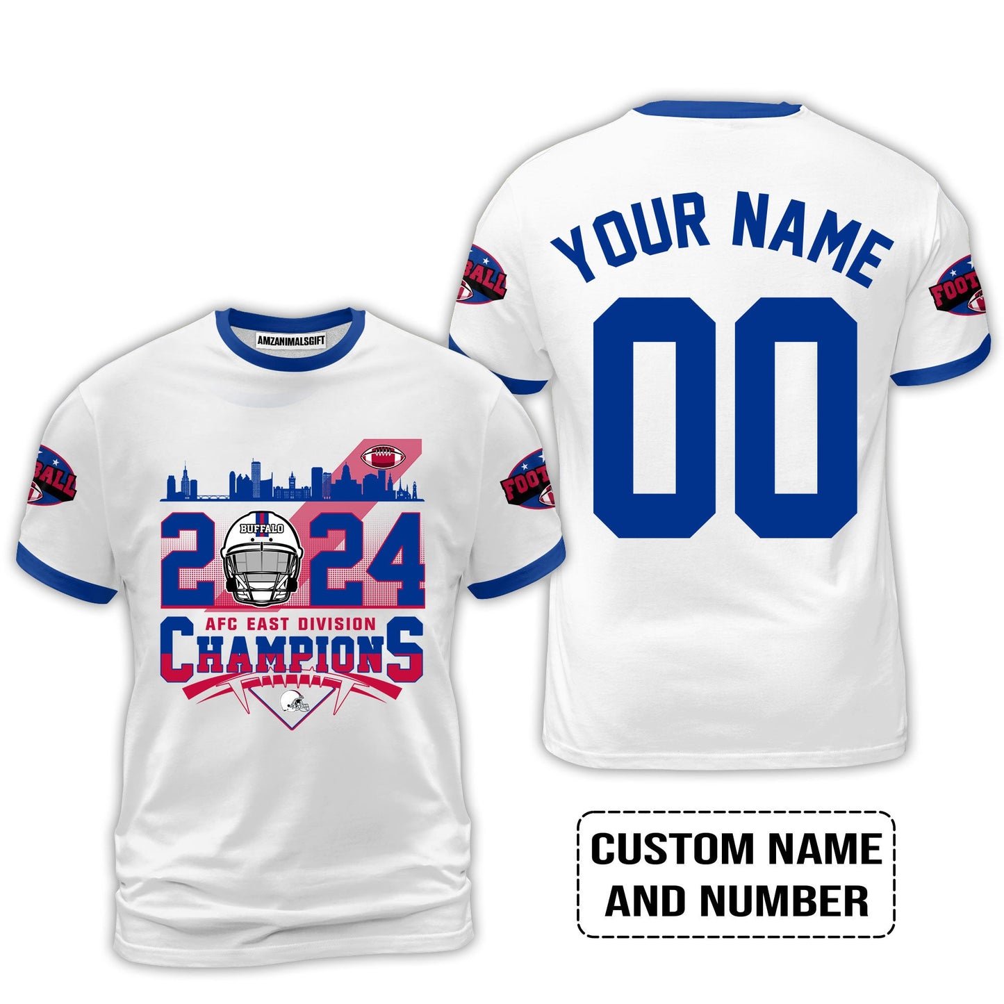 2024 Buffalo American Football AFC East Champions Custom T Shirts, Conquered The 2024 East Champs Custom Shirts