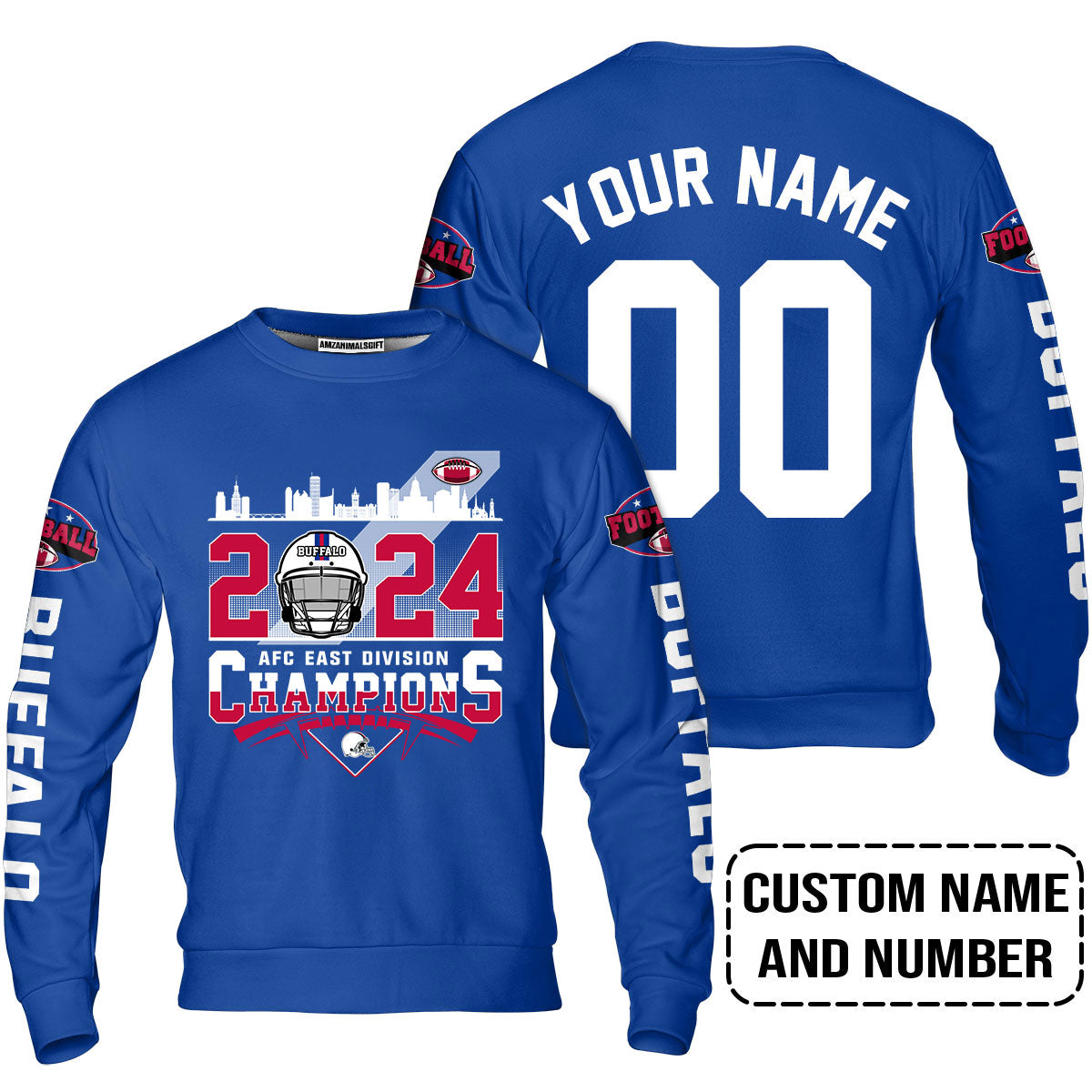 2024 Buffalo American Football AFC East Champions Custom T Shirts, Conquered The 2024 East Champs Custom Shirts