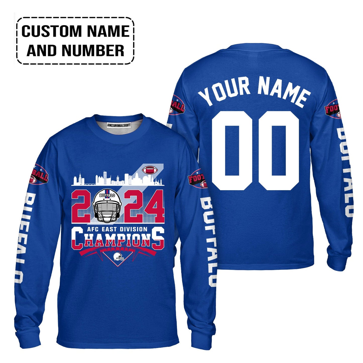 2024 Buffalo American Football AFC East Champions Custom T Shirts, Conquered The 2024 East Champs Custom Shirts