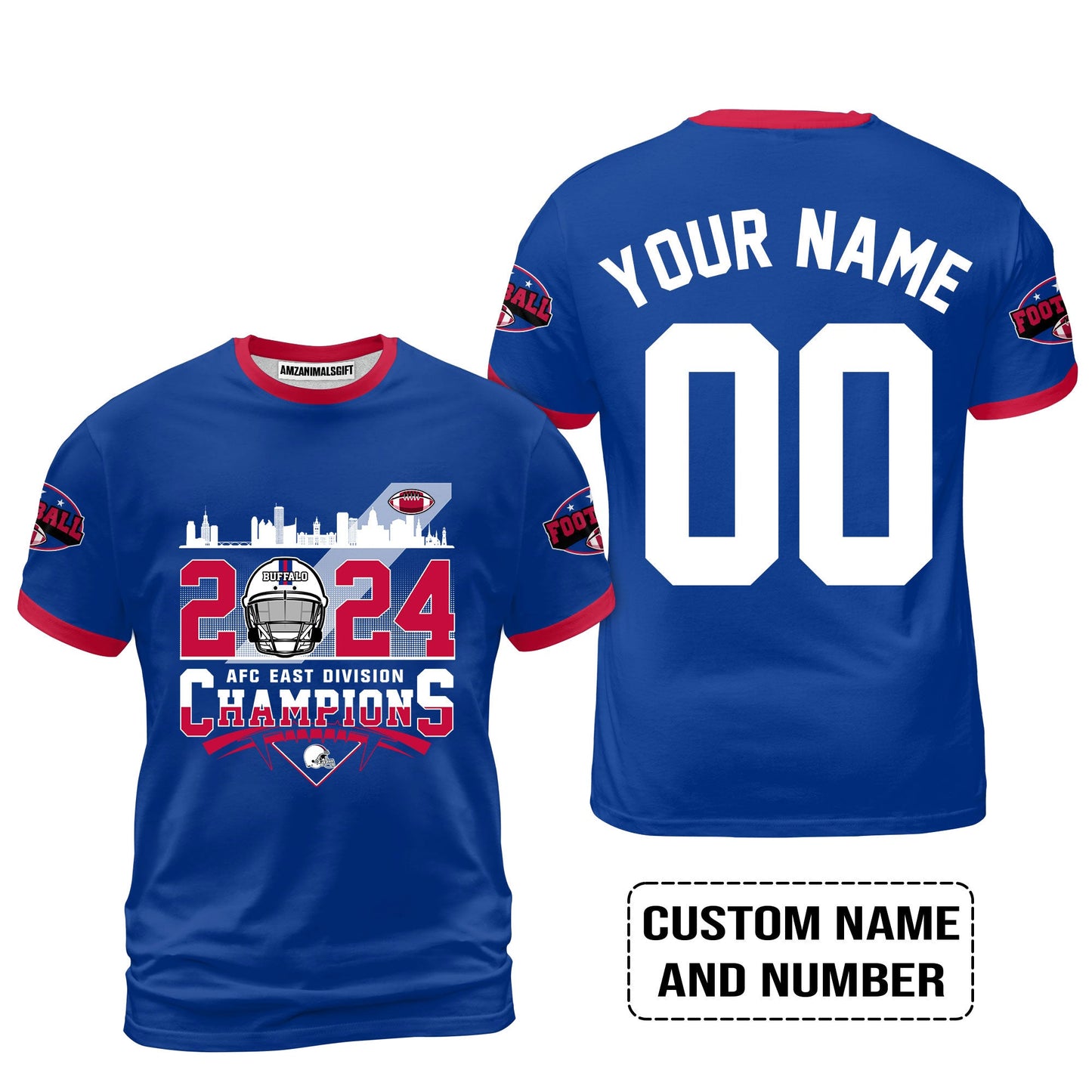 2024 Buffalo American Football AFC East Champions Custom T Shirts, Conquered The 2024 East Champs Custom Shirts