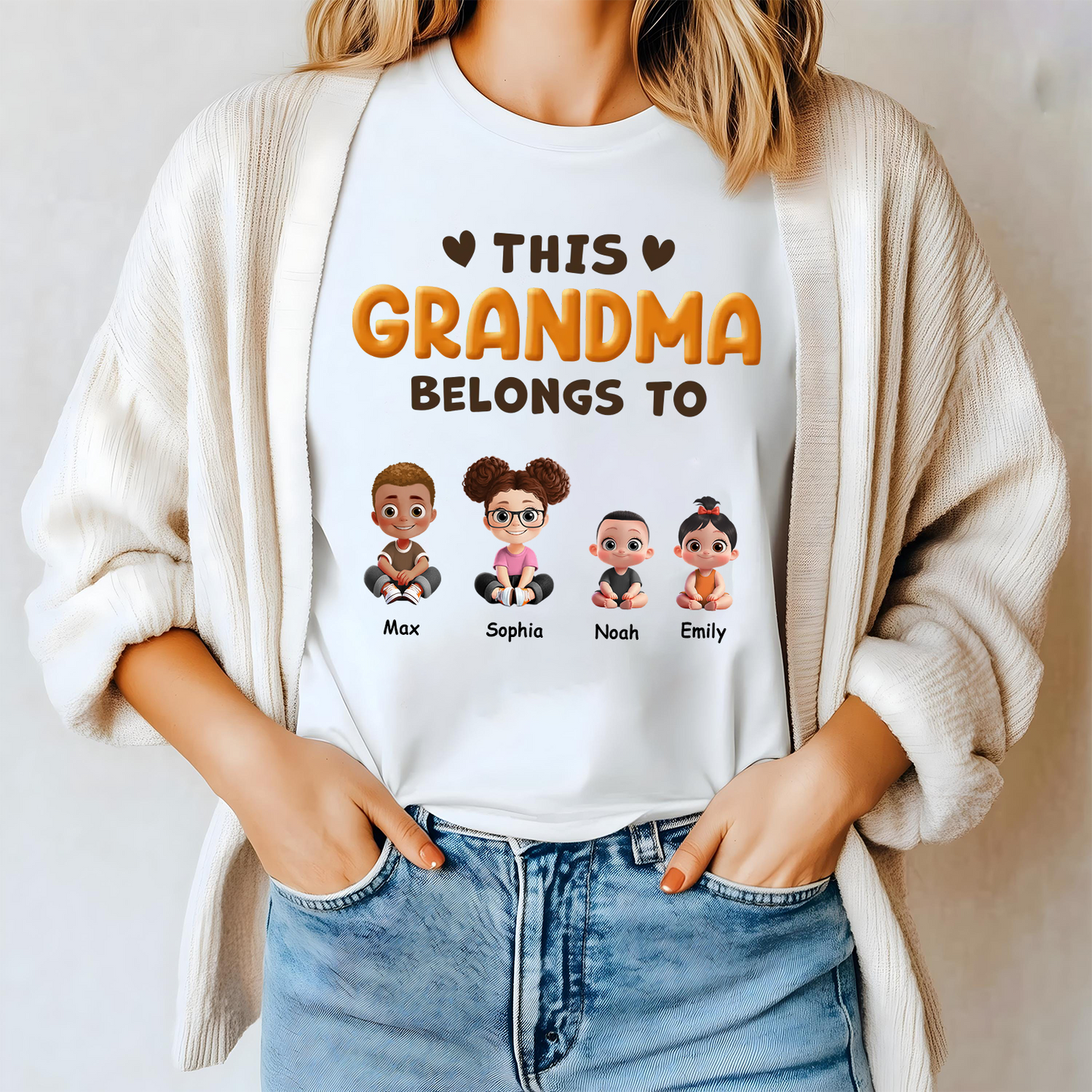 Personalized Gift For Grandma, Mom, This Mom Belongs Shirt Sweatshirt For The Woman Who Gives Us Everything - HN36