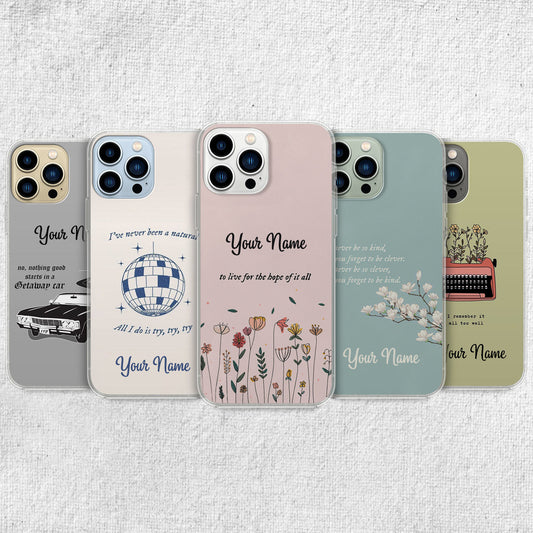 Custom Name Phone Cases, 14, 14 plus, 14 pro, 14 pro max, 15, 15 plus, 15 pro, 15 pro max Phone Cases