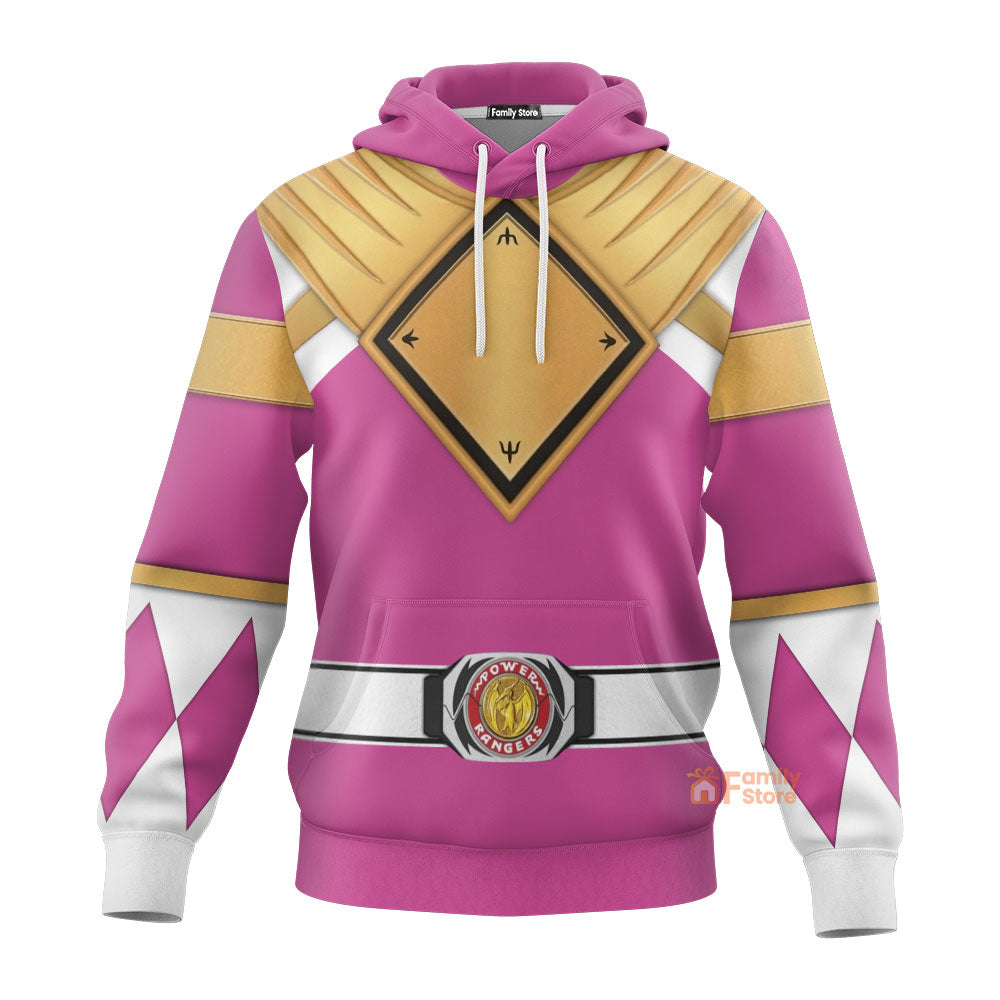 Pink Ranger Dragon Shield Mighty Morphin Power Ranger - Hoodie Set, Sweatshirt, Sweatpants