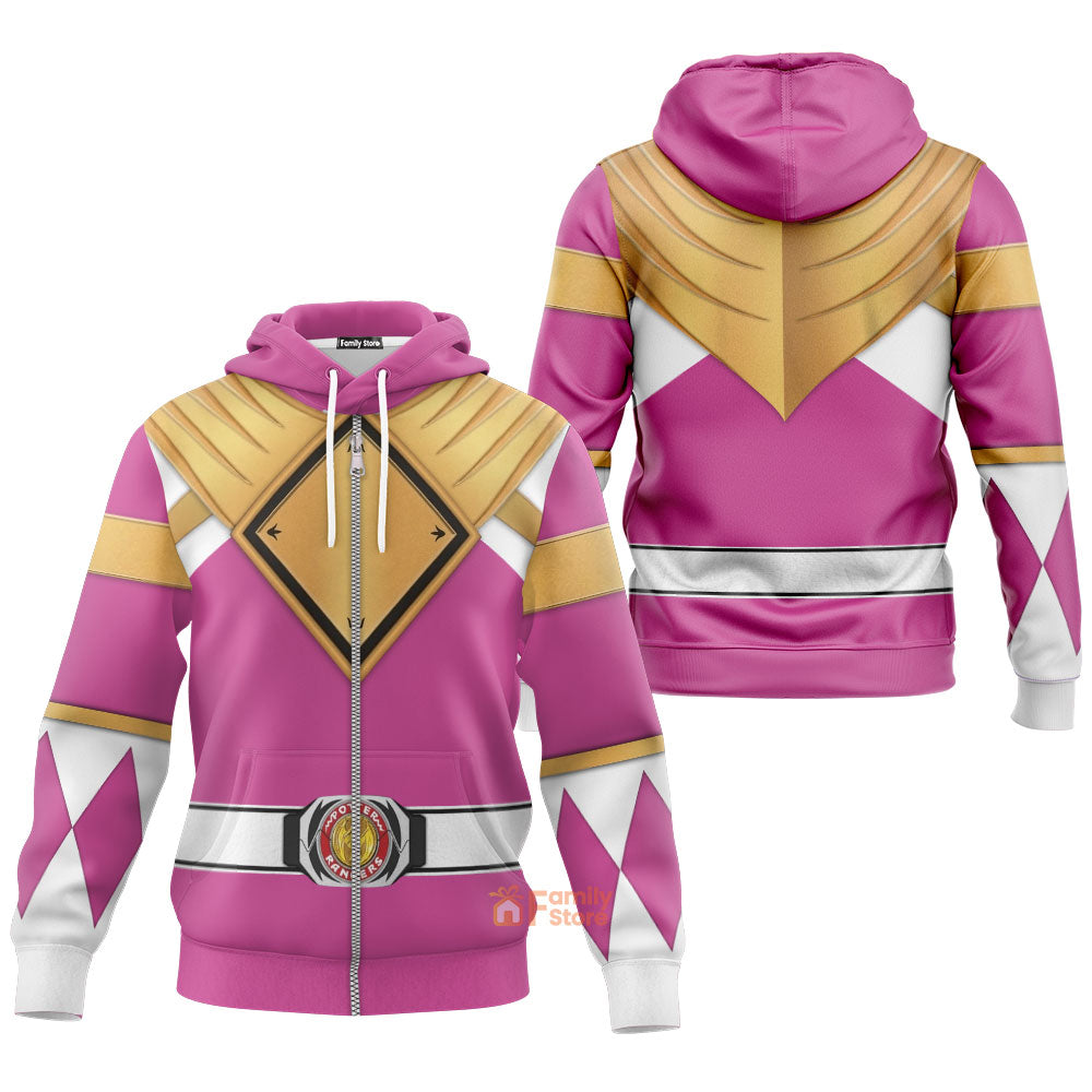 Pink Ranger Dragon Shield Mighty Morphin Power Ranger - Hoodie Set, Sweatshirt, Sweatpants
