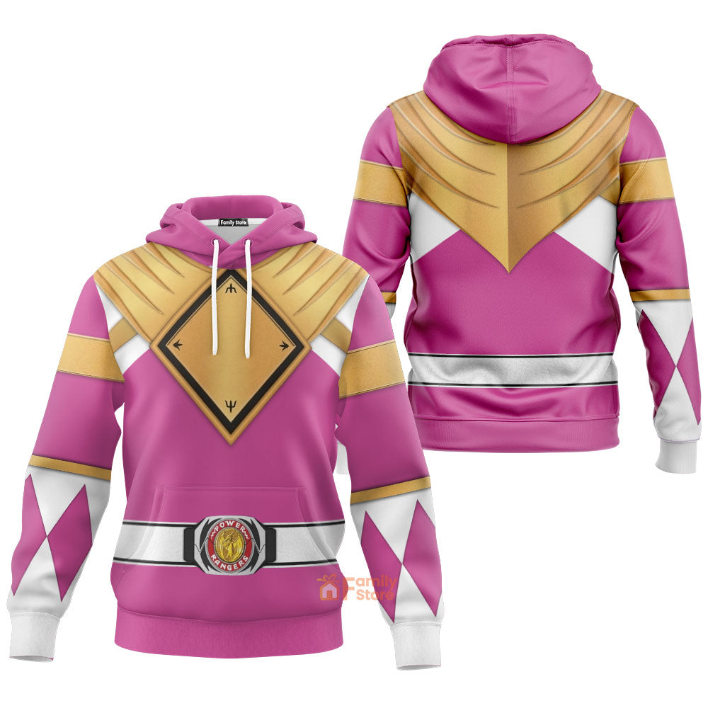 Pink Ranger Dragon Shield Mighty Morphin Power Ranger - Hoodie Set, Sweatshirt, Sweatpants