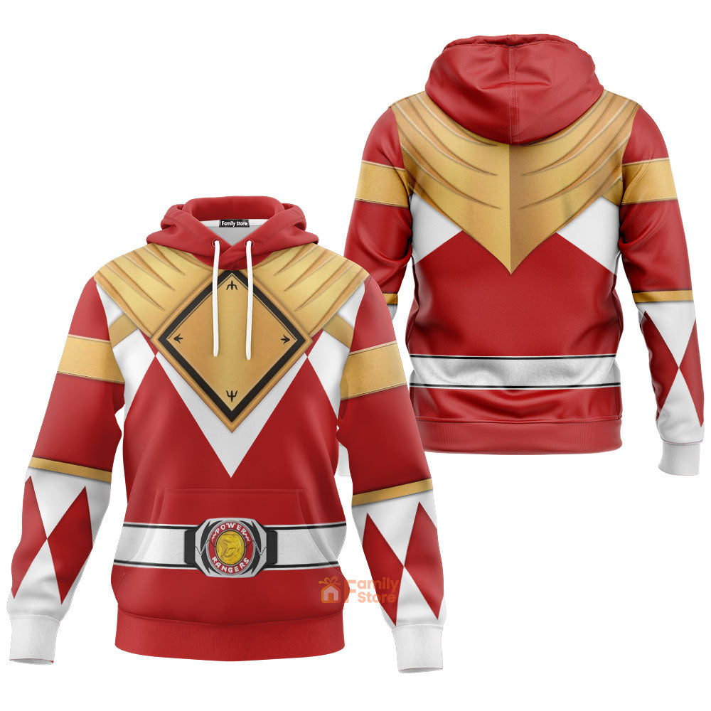 Red Ranger Dragon Shield | Hoodies Sweatshirt T-shirt Hawaiian Tracksuit