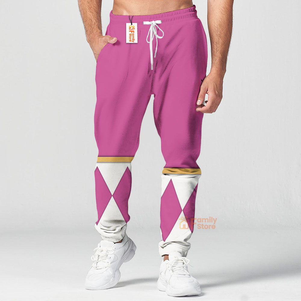 Pink Ranger Dragon Shield Mighty Morphin Power Ranger - Hoodie Set, Sweatshirt, Sweatpants