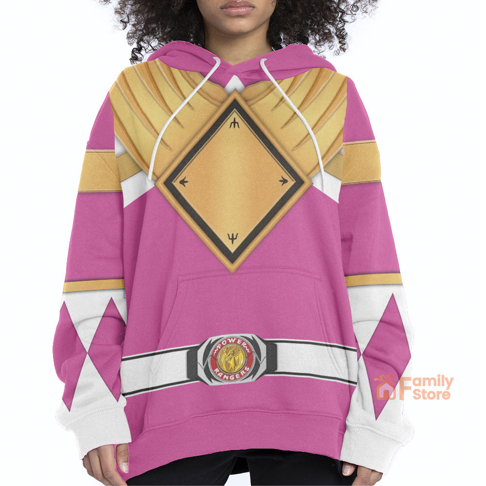 Pink Ranger Dragon Shield Mighty Morphin Power Ranger - Hoodie Set, Sweatshirt, Sweatpants