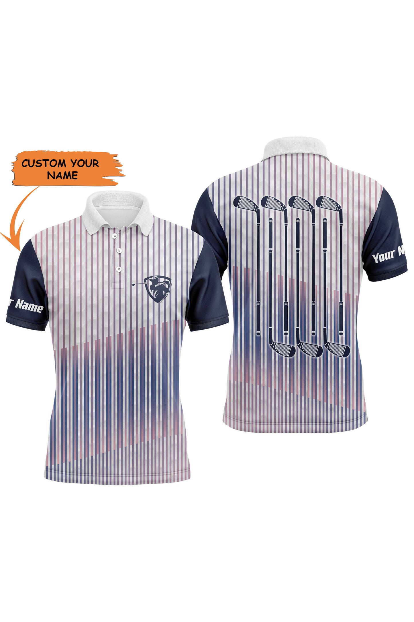 Men's Golf Sports Polo Custom Name Long Sleeves Shirt, Ideal Gift For Golf Fans, Golf Club, Perfect Gift For Women