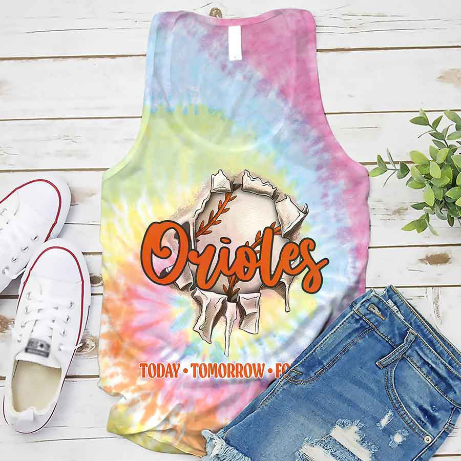 Spiral Baltimore Baseball Tie Dye T shirts - Tie-Dye Tee, Spiral Apparel For Orioles Baseball Fans