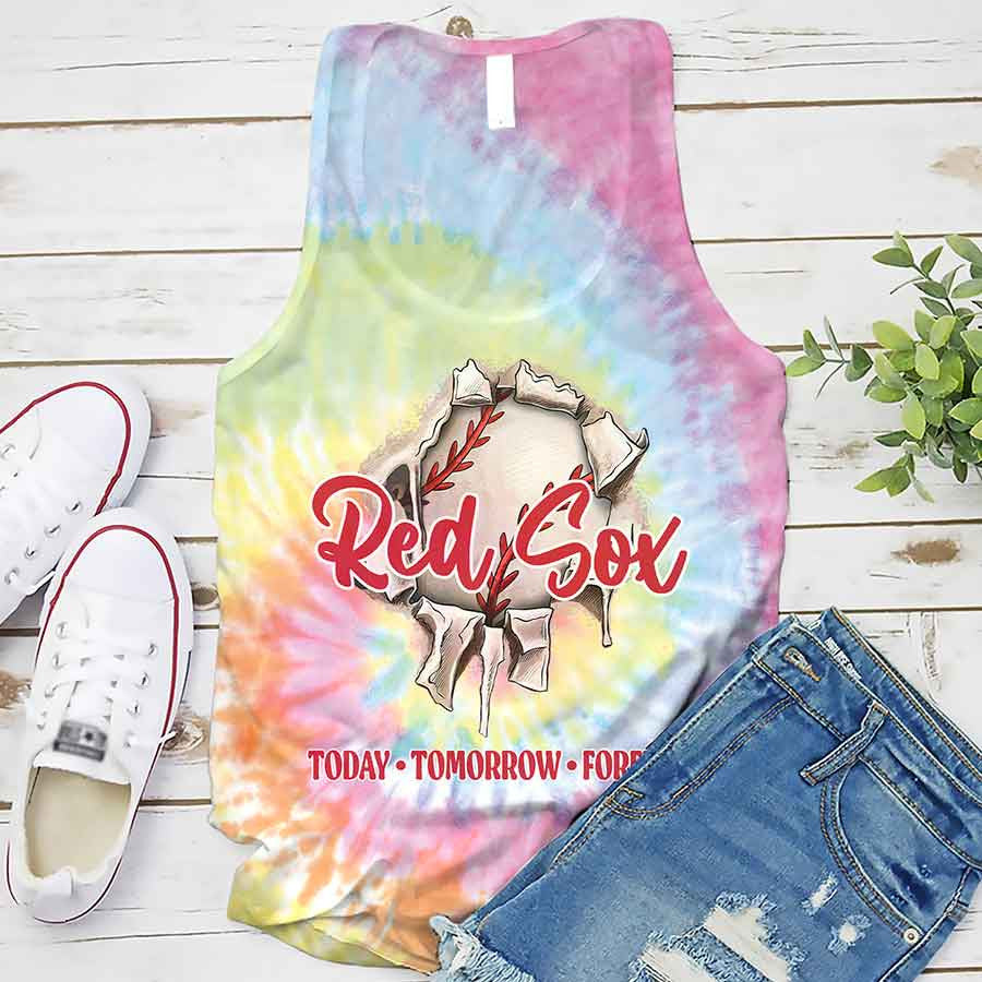 Spiral Boston Baseball Tie Dye T shirts - Tie-Dye Tee, Spiral Apparel For Red Sox Baseball Fans