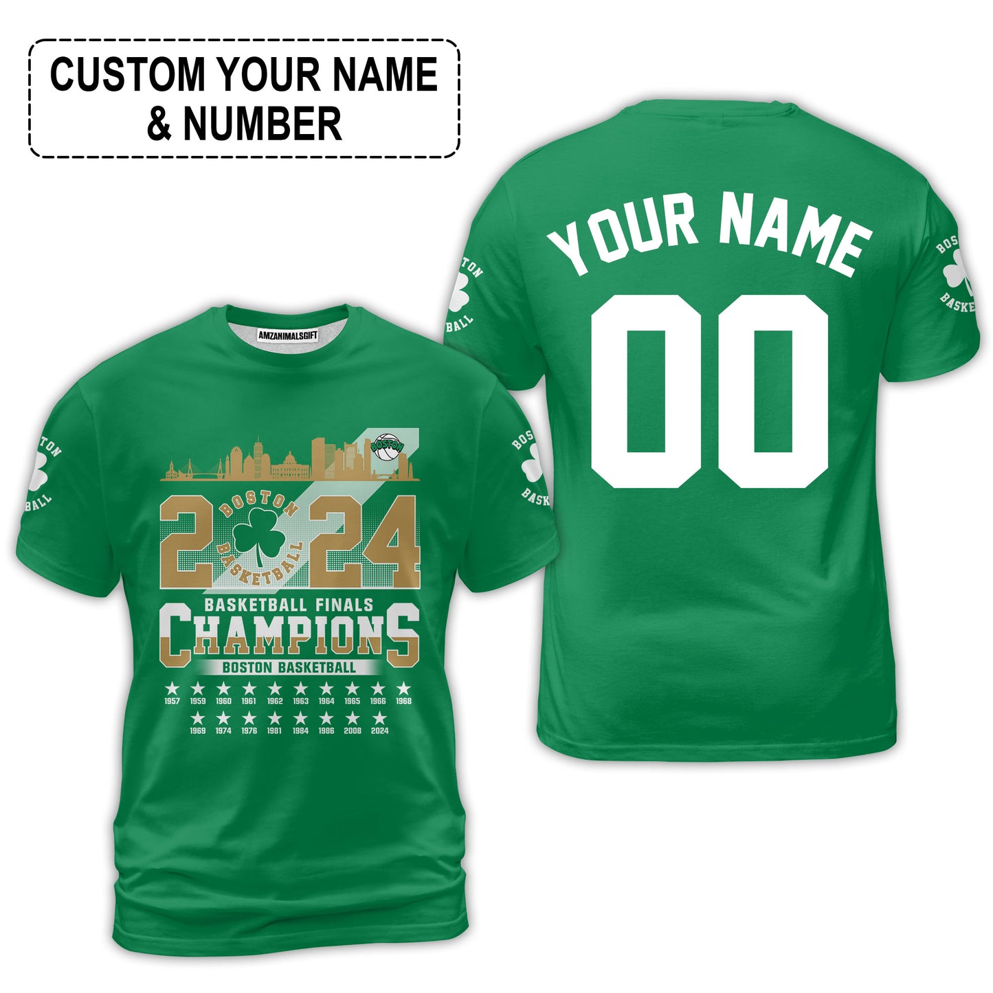 Boston American Basketball 2024 Playoff Final Champions Customized V-neck Tank Top Jersey Shirt For Boston Basketball Fans - AOP