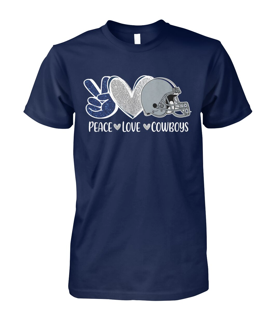 Cowboys American Football Peace Navy Blue Hoodies, Perfect Outfit For Men Women Family Love Cowboys Football Sport Lovers