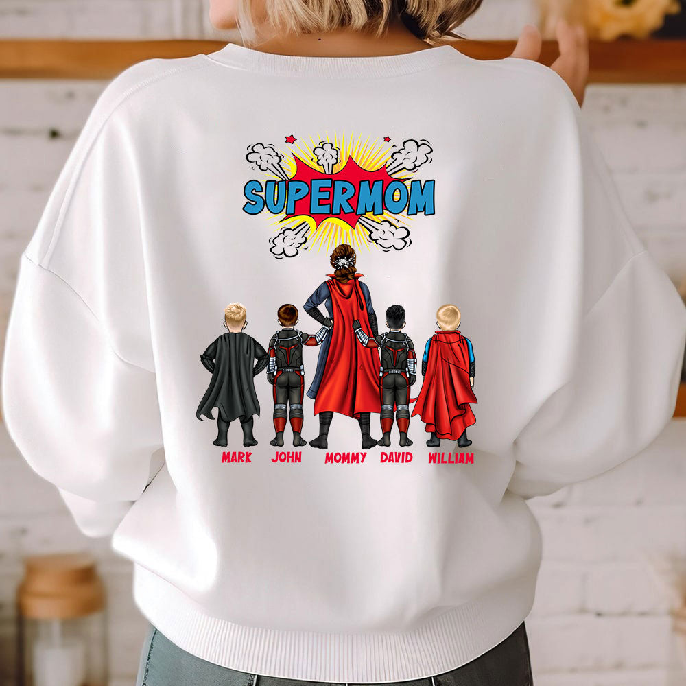 Personalized Superpower Shirt Gifts For Mom, Mother Special Mother's Day Gift For Super Mom, Grandma HN02