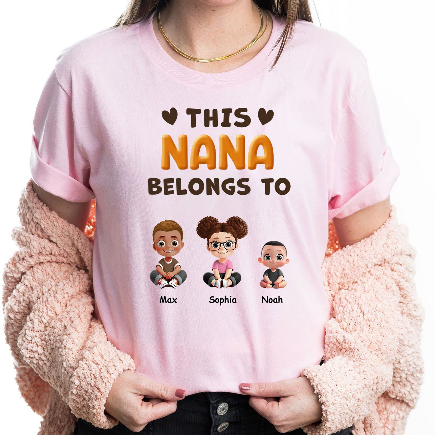 Personalized Gift For Grandma, Mom, This Mom Belongs Shirt Sweatshirt For The Woman Who Gives Us Everything - HN36