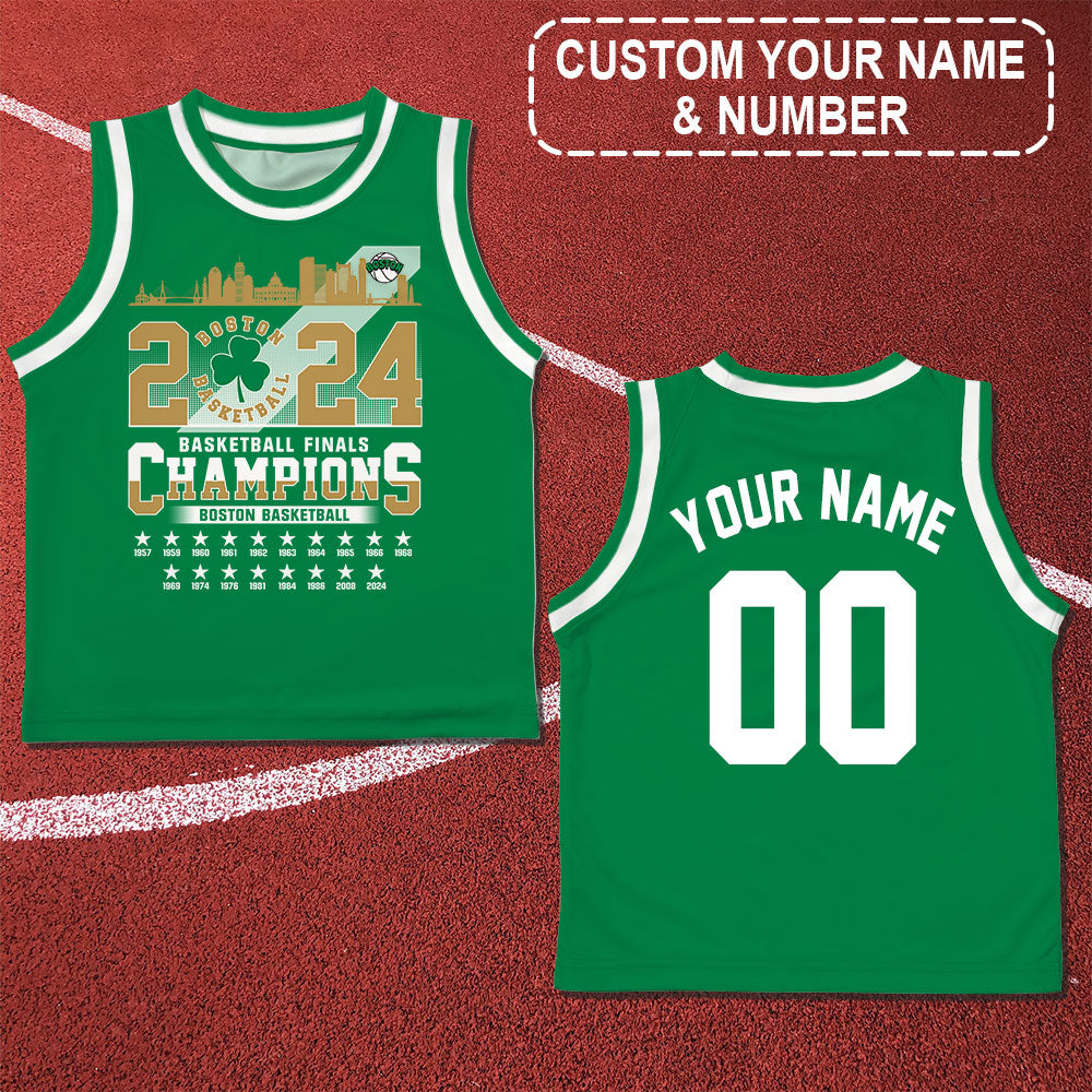 Boston American Basketball 2024 Playoff Final Champions Customized Tank Top Jersey Shirt For Boston Basketball Fans - AOP