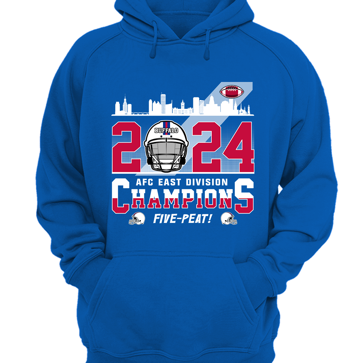 Buffalo Football 2024 AFC East Champions Long Sleeve Shirt, Conquered The East Champs Shirt, Buffalo Football Fan Gifts