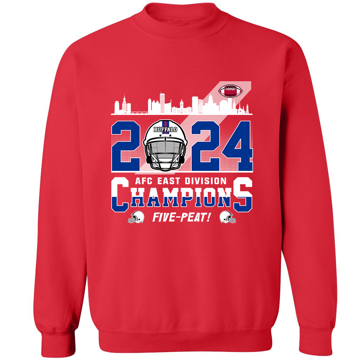 Buffalo Football 2024 AFC East Champions Long Sleeve Shirt, Conquered The East Champs Shirt, Buffalo Football Fan Gifts