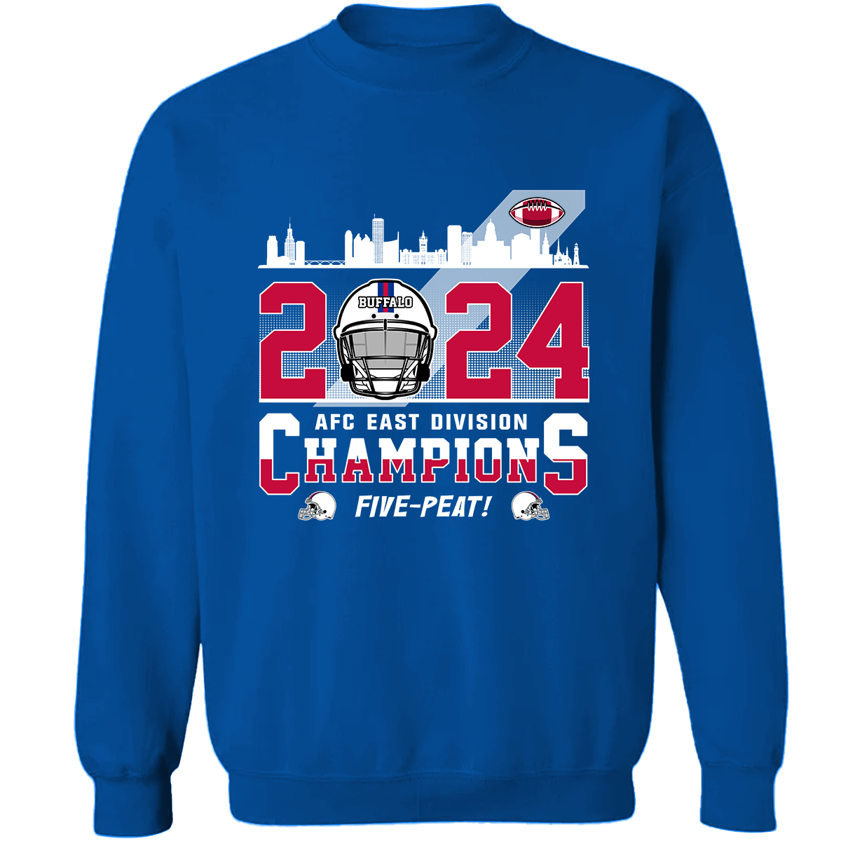 Buffalo Football 2024 AFC East Champions Long Sleeve Shirt, Conquered The East Champs Shirt, Buffalo Football Fan Gifts