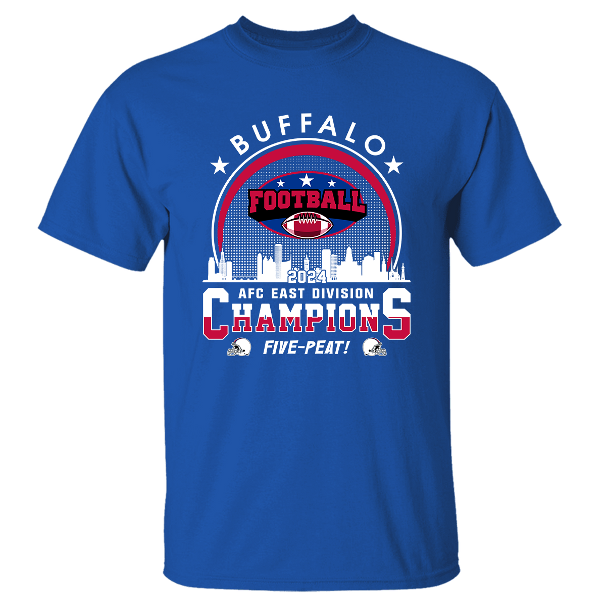 Buffalo Football 2024 AFC East Champions Skyline Sweatshirt, Conquered The East Champs Sweatshirt, Buffalo Football Fan Gifts