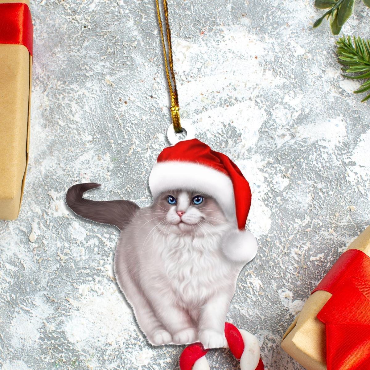 cat mica ornament - Amzanimalsgift