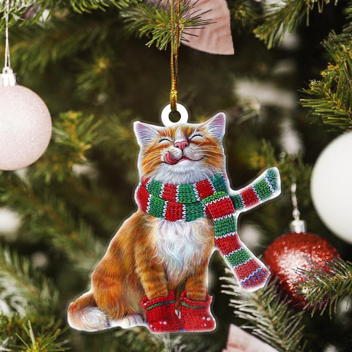 Cat mica ornament gift for christmas 2022 - Amzanimalsgift