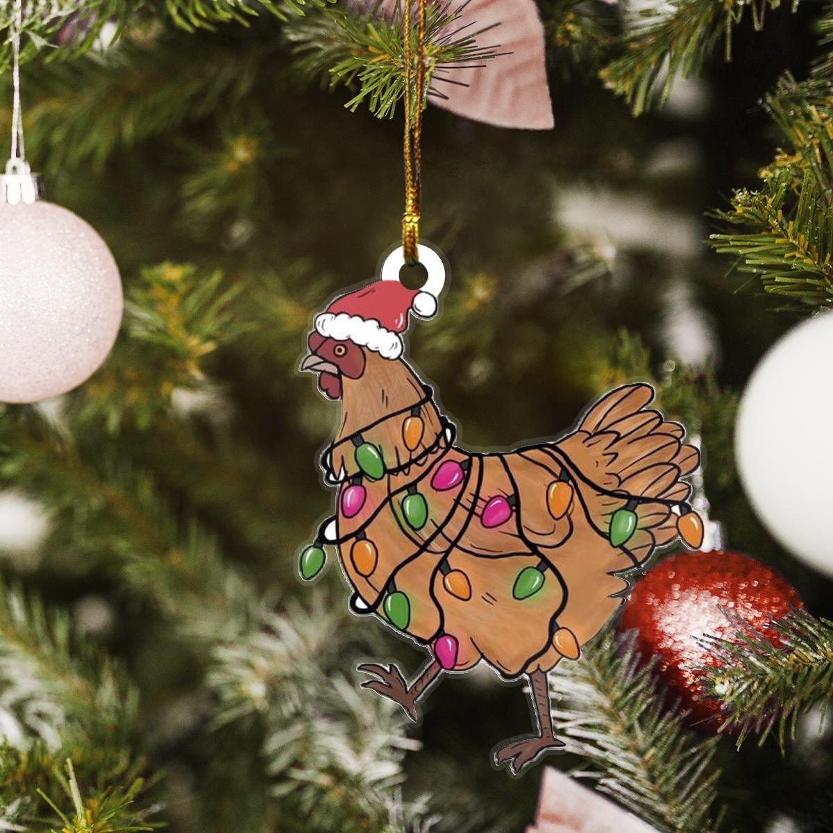 Chicken Mica ornament - Amzanimalsgift