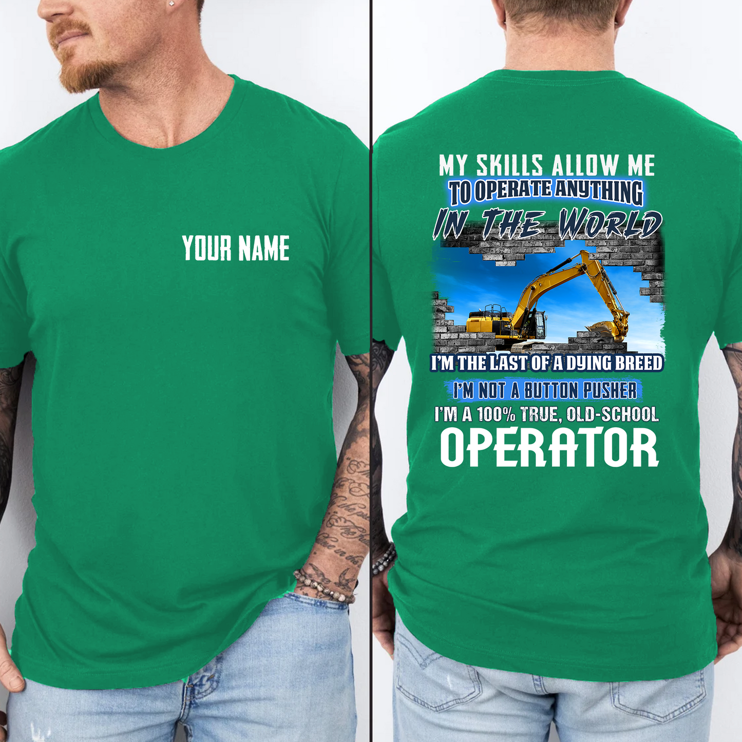 Customized Name Operator Shirts, My Skills Allow Me To Fix Anything In The World Operator Shirts, Best Outfit For Operator
