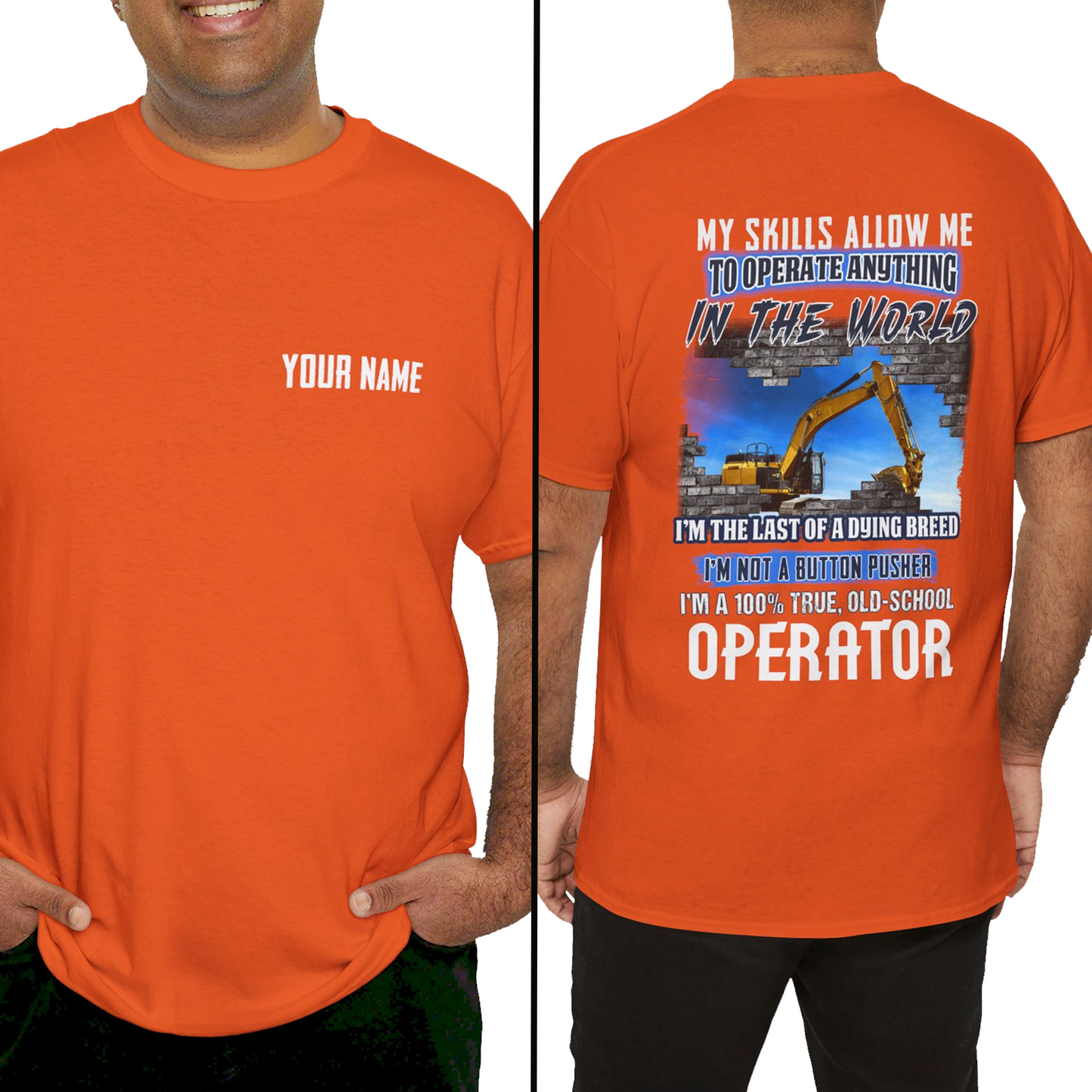 Customized Name Operator Shirts, My Skills Allow Me To Fix Anything In The World Operator Shirts, Best Outfit For Operator