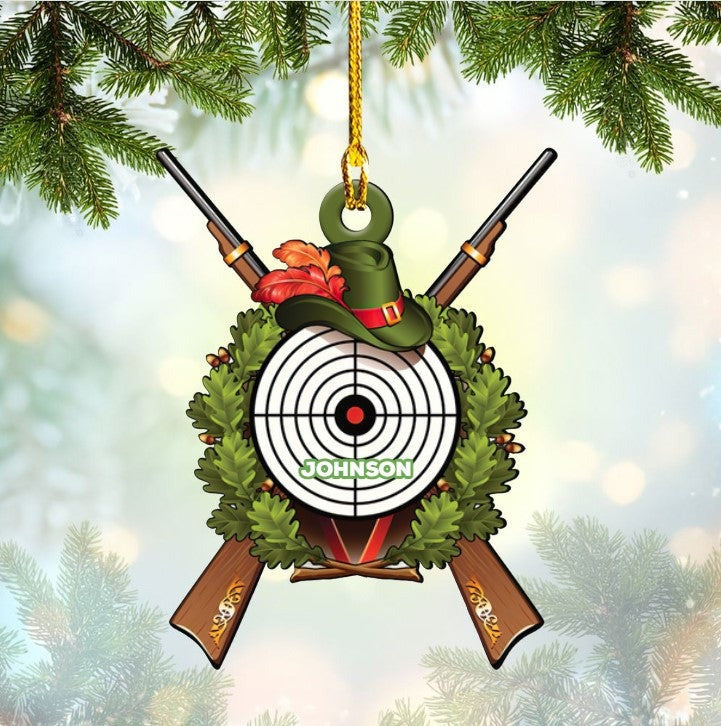 Customized Deer Hunting Acrylic Ornament For Deer Hunter, Gift For Father, Boyfriends
