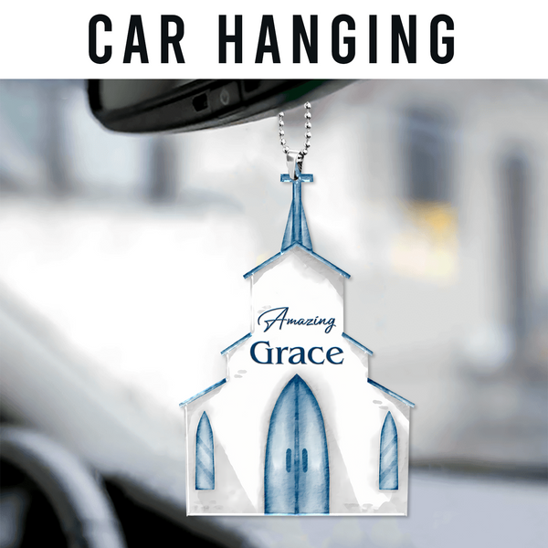 Amazing Grace Church Acrylic Ornament, Perfect Christmas Gift For Family, Friends