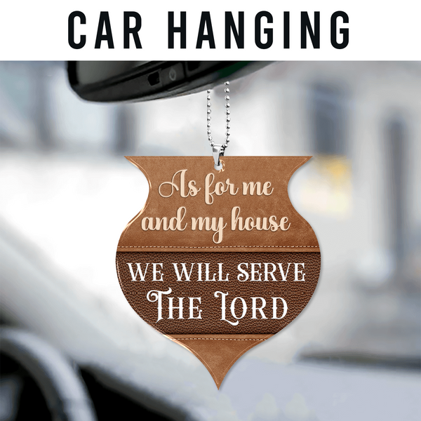 As For Me And My House, Bible Verse Acrylic Ornament, Perfect Christmas Gift For Family, Friends