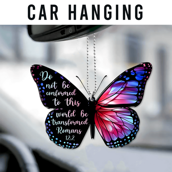 Jesus Acrylic Ornament, Monarch Butterfly Do Not Be Conformed Acrylic Ornament - Gift For Jesus Lovers, Christian, God Faith Believers