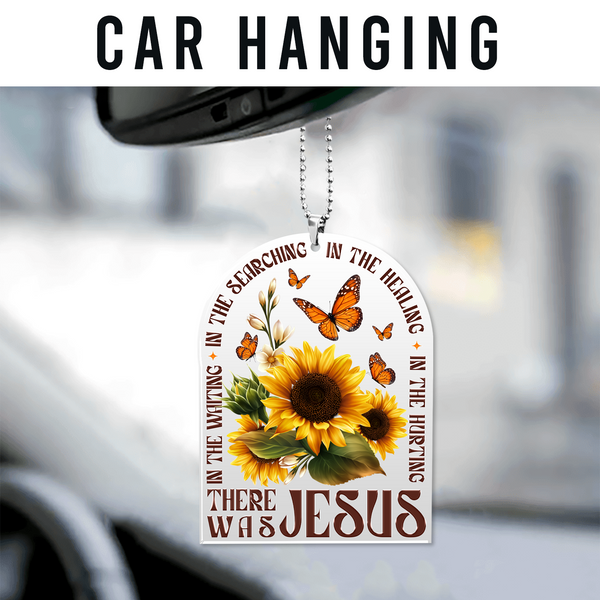 Sunflower Butterflies Religious Acrylic Ornament, Perfect Christmas Gift For Family, Friends