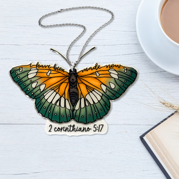 Butterfly I Have Been Made New Acrylic Ornament - Gift For Jesus Lovers, Christian, God Faith Believers