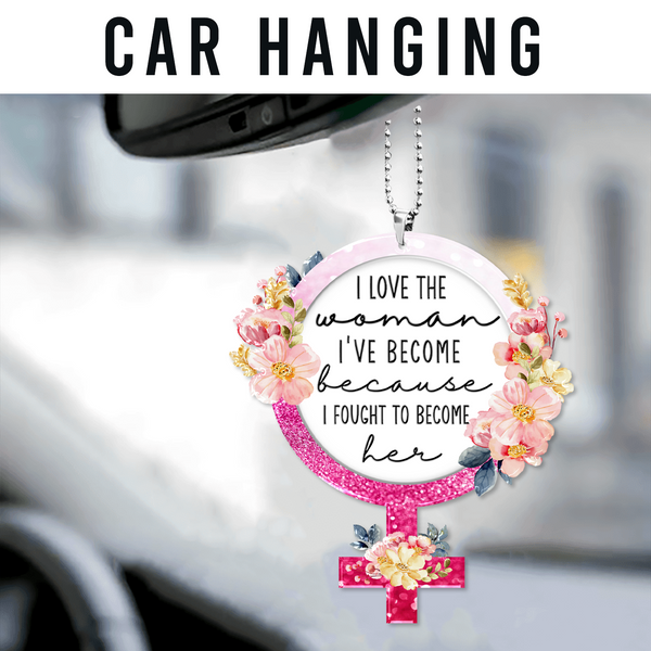 Flower Woman Power Christian Acrylic Ornament, Perfect Christmas Gift For Family, Friends