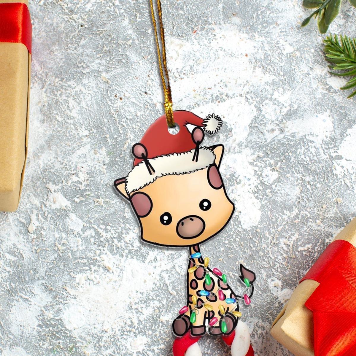 Giraffe Mica ornament - Amzanimalsgift