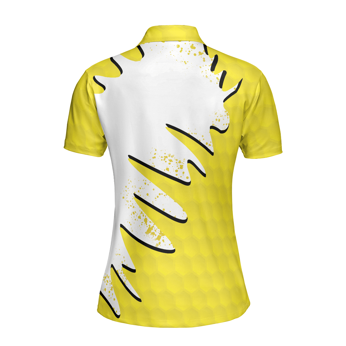 Golf Women Polo Shirt, Sporty And Cute Golf Girl Golf Women Polo Shirts, White And Yellow Golf Shirt For Ladies - Perfect Gift For Golfer, Golf Lovers - Cerigifts